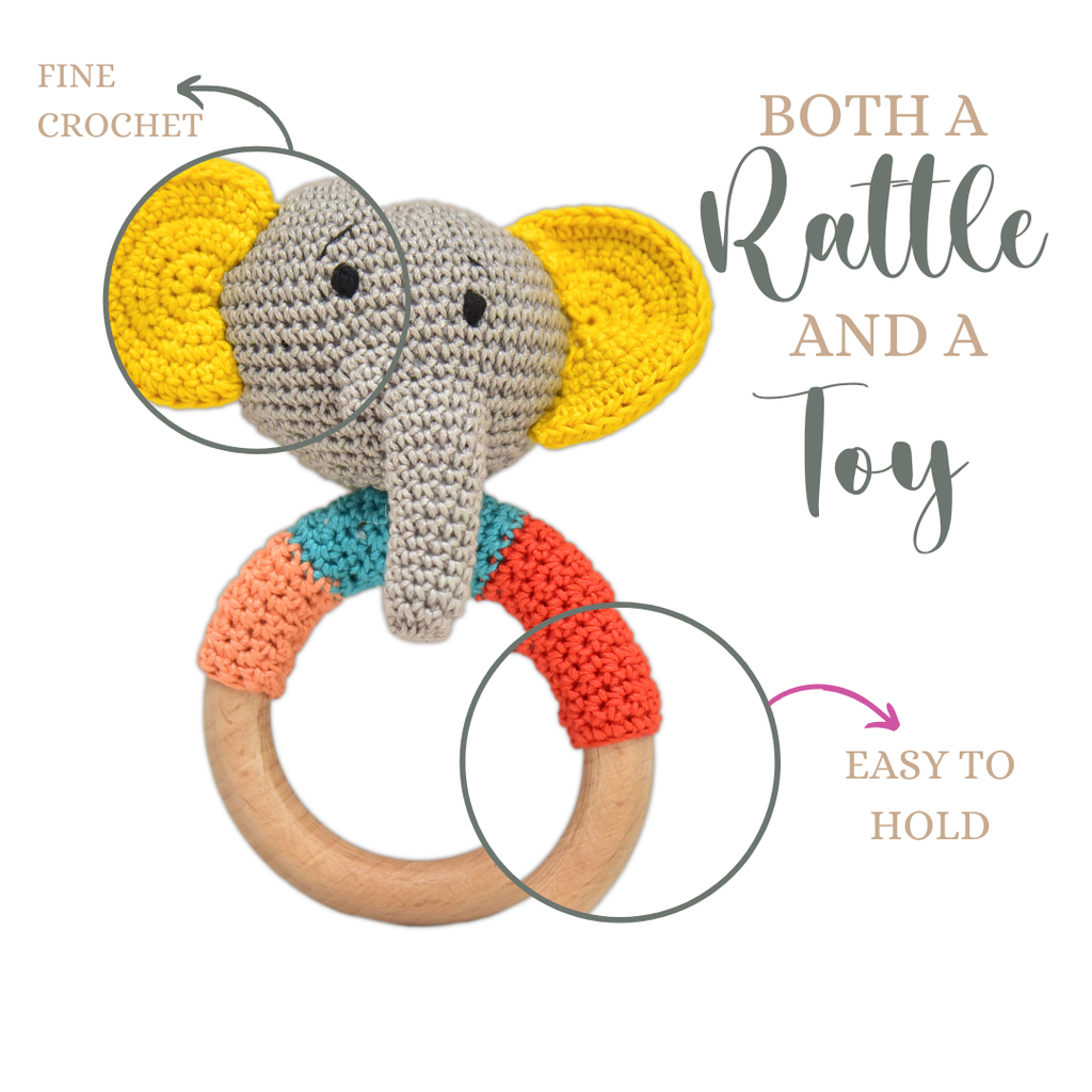Jolly Jumbo Rattle Teether