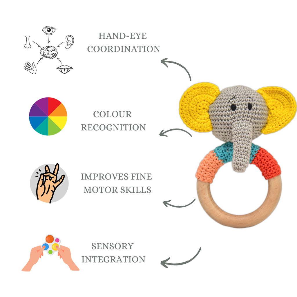 Jolly Jumbo Rattle Teether