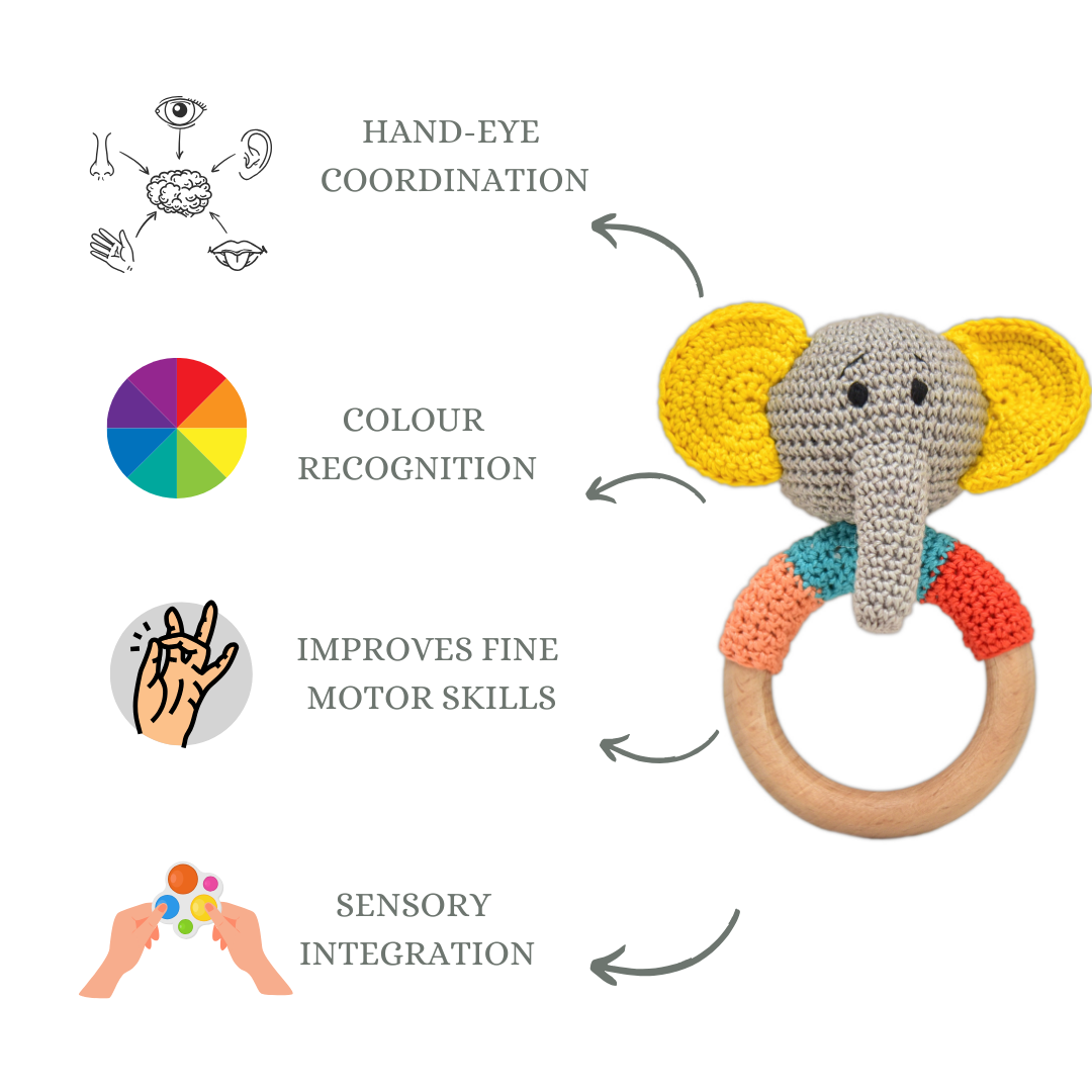 Jolly Jumbo Rattle Teether