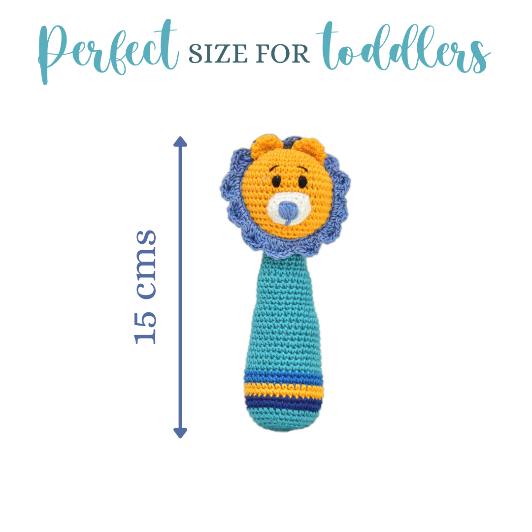 Sunny Cubs Crochet Rattle