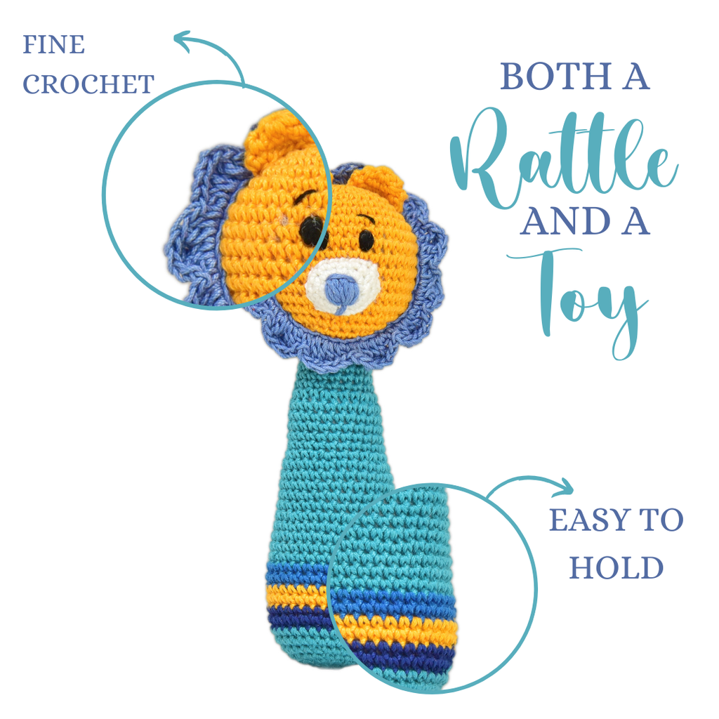 Sunny Cubs Crochet Rattle