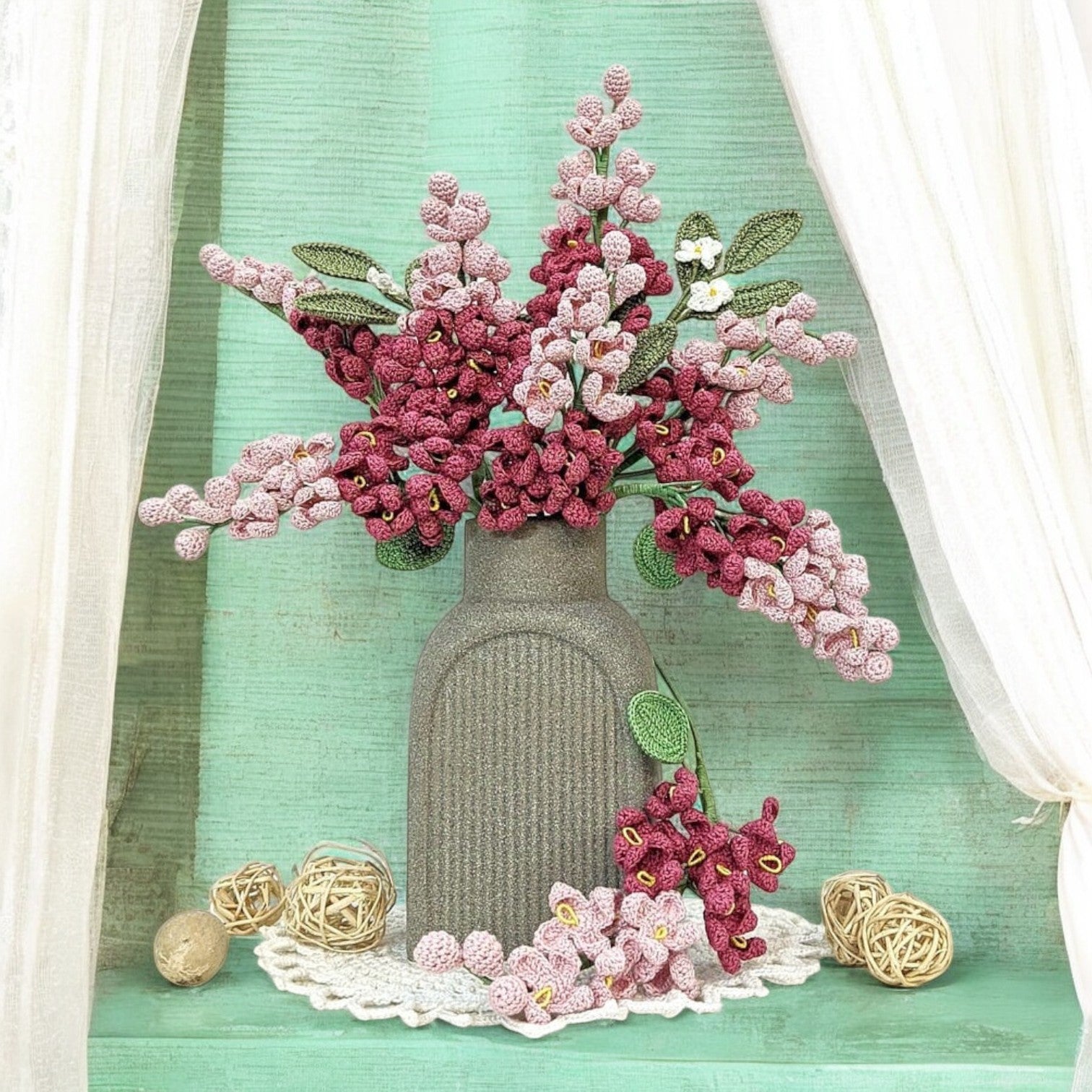Lilac Crochet Flower