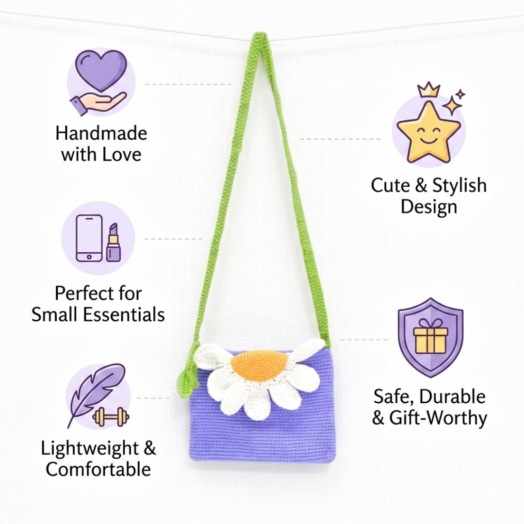 Daisy Crochet Bag