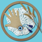 Blue Eye Crochet Band