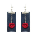 Hearts Crochet Earrings