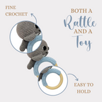 Dolphin Crochet Rattle