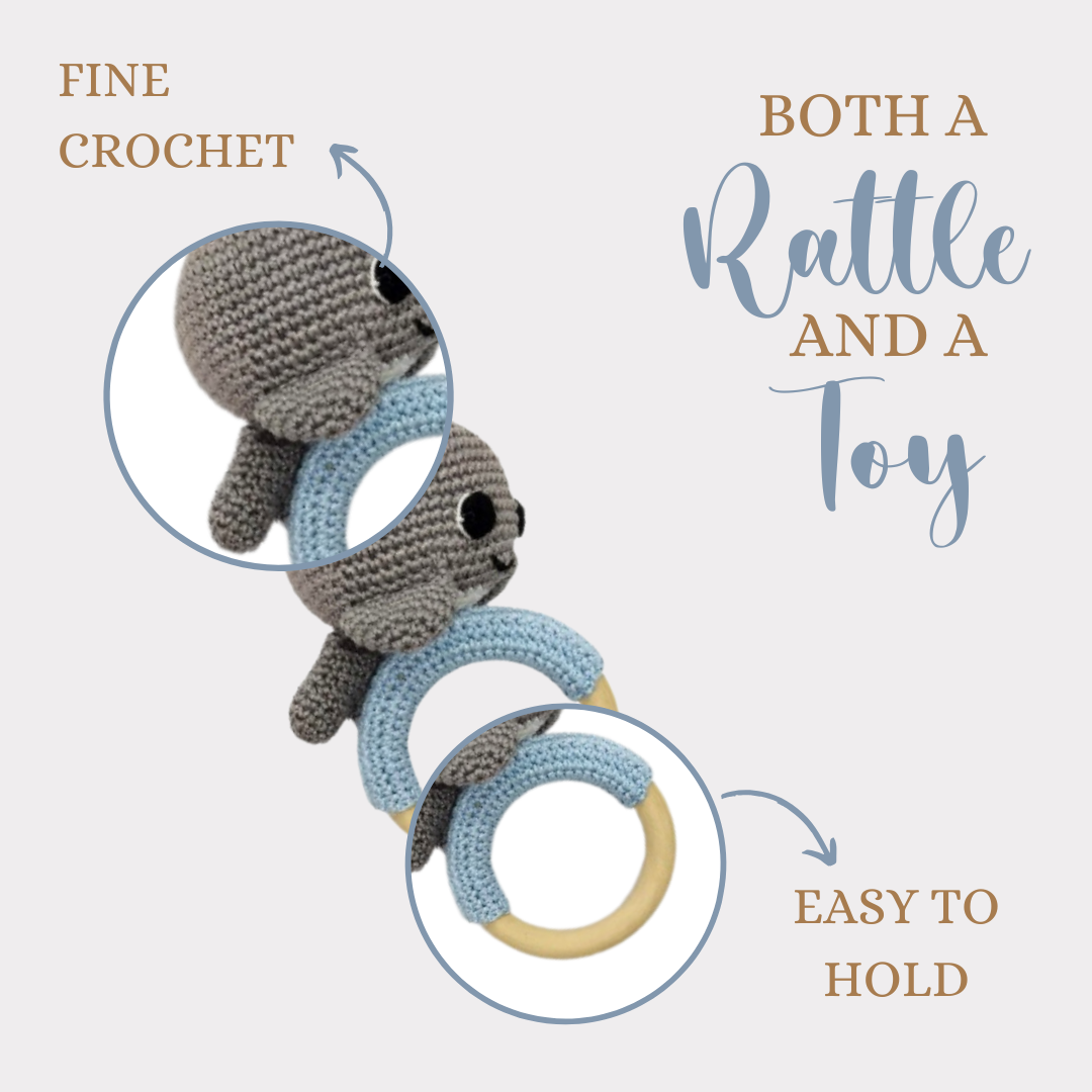 Dolphin Crochet Rattle