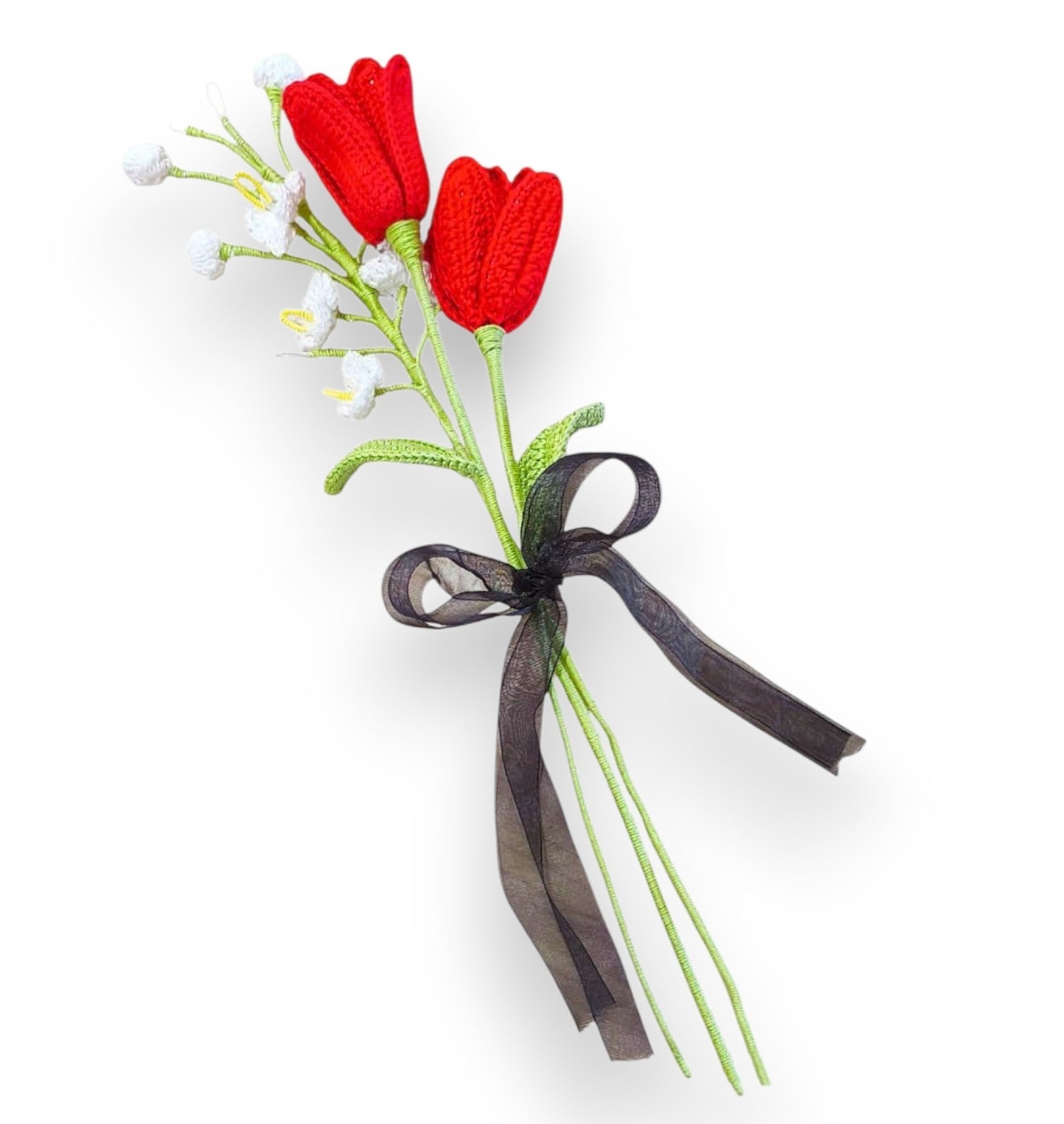 Tulip Bellflower Crochet Bouquet