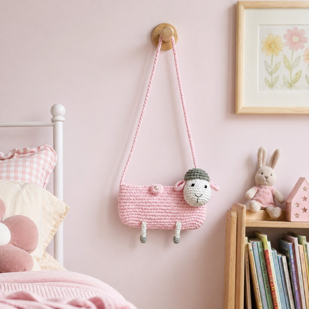 Lamb Crochet Bag