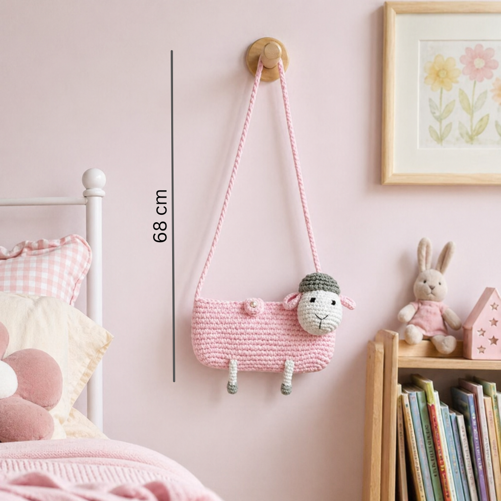 Lamb Crochet Bag