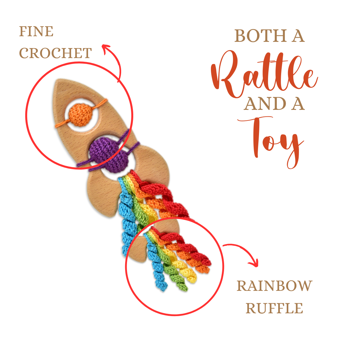 Rocket Rattle Teether