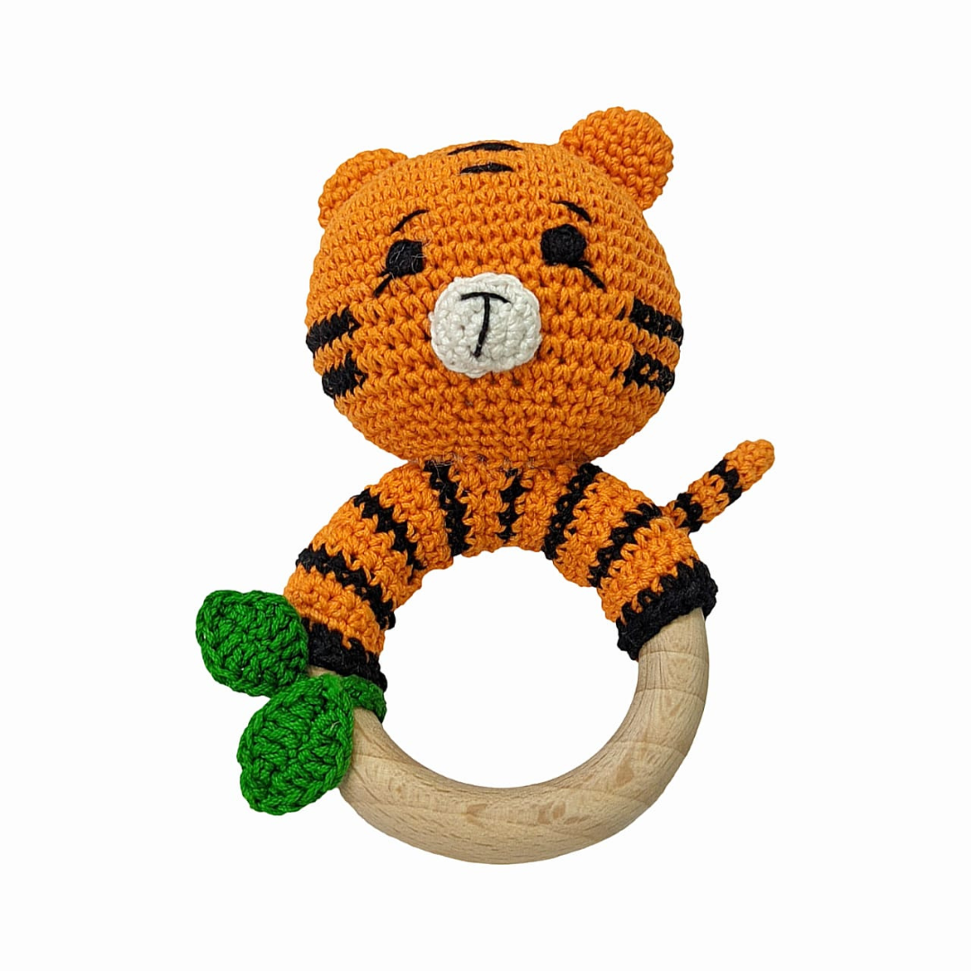 Tiger Crochet Rattle
