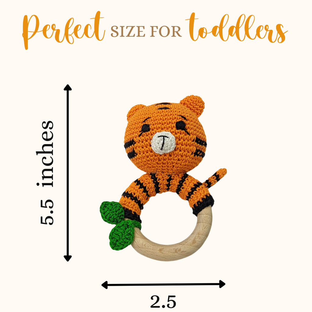 Tiger Crochet Rattle