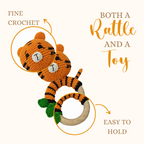 Tiger Crochet Rattle