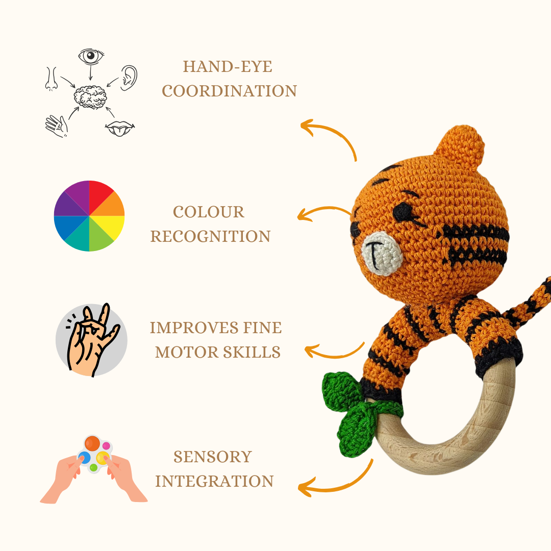 Tiger Crochet Rattle