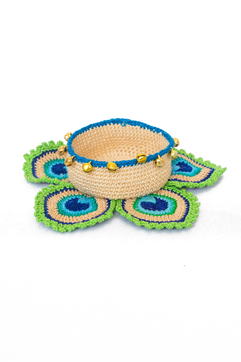 Peacock Crochet Tealights