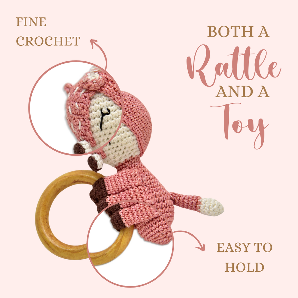 Reindeer Crochet Rattle