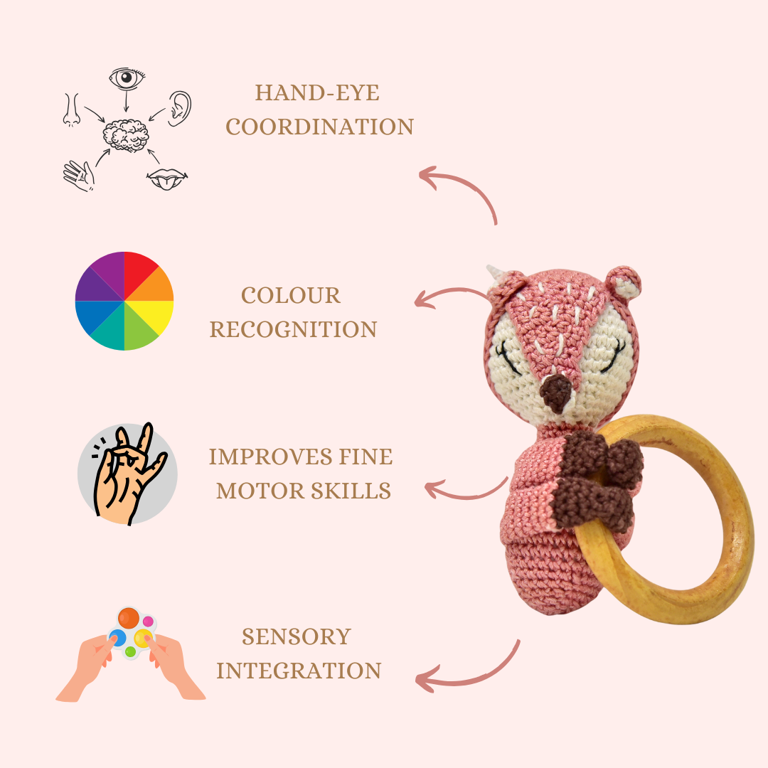 Reindeer Crochet Rattle