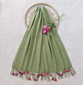Green Crochet Stole