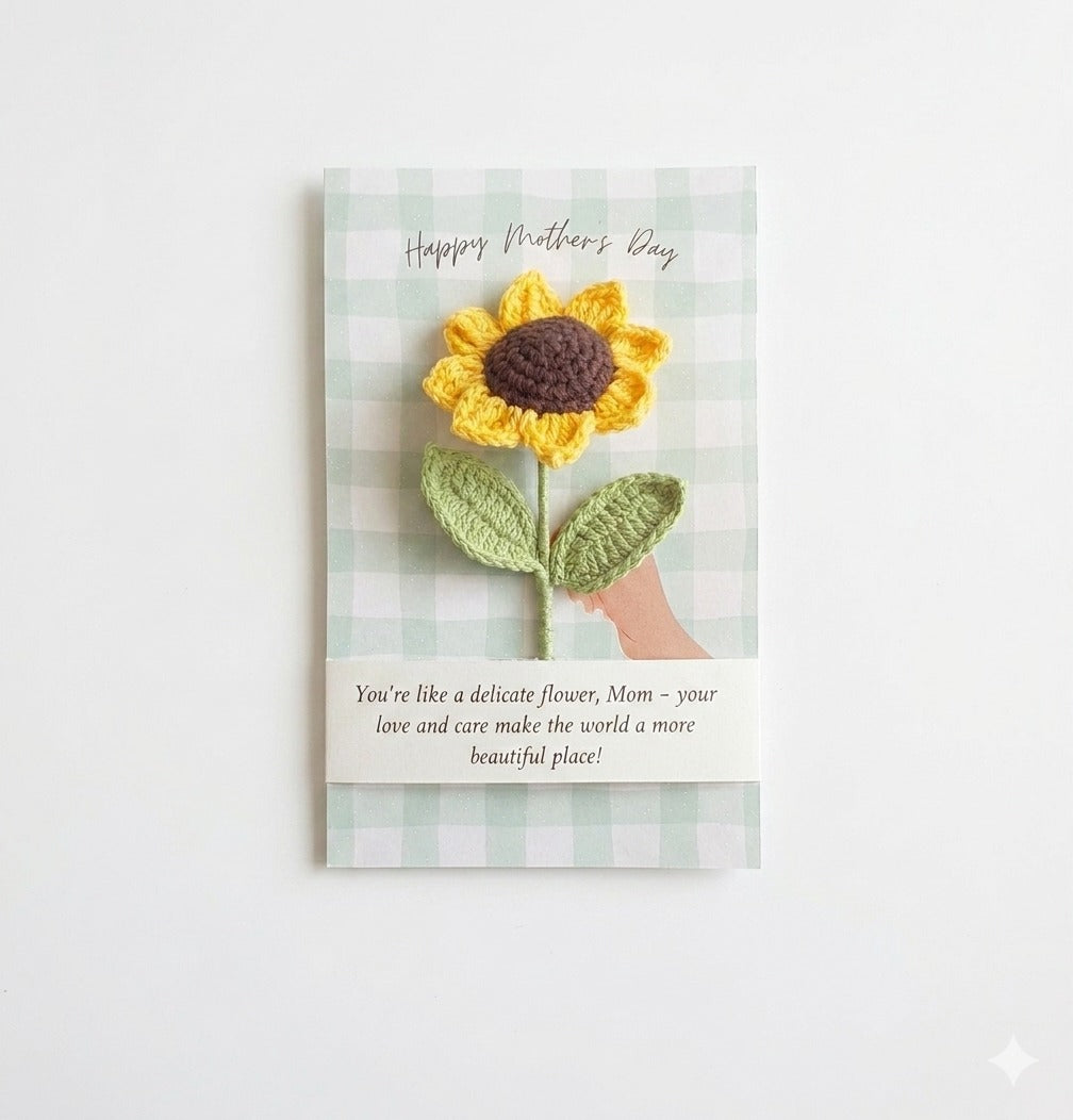 Sunflower Crochet Card