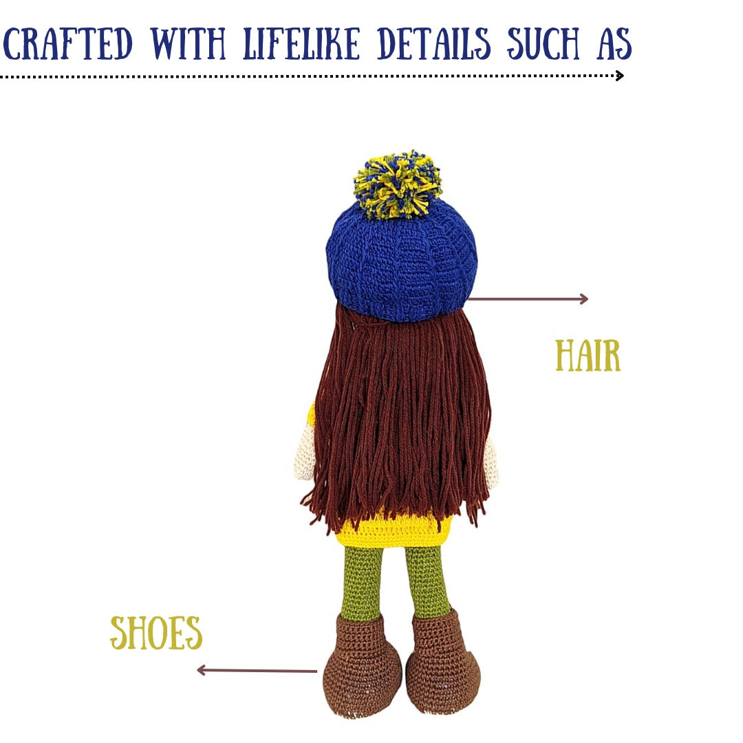 Yellow Crochet Doll