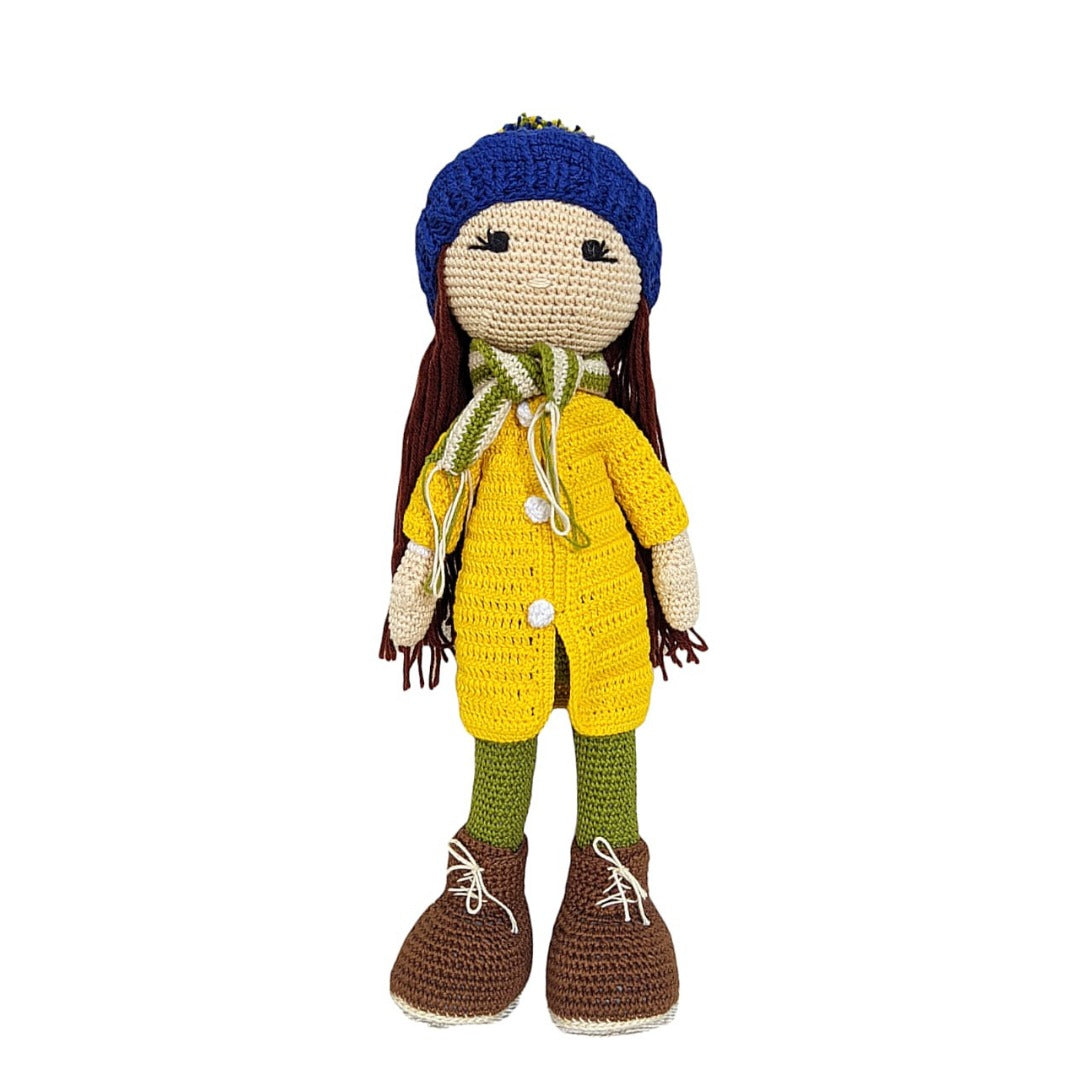 Yellow Crochet Doll