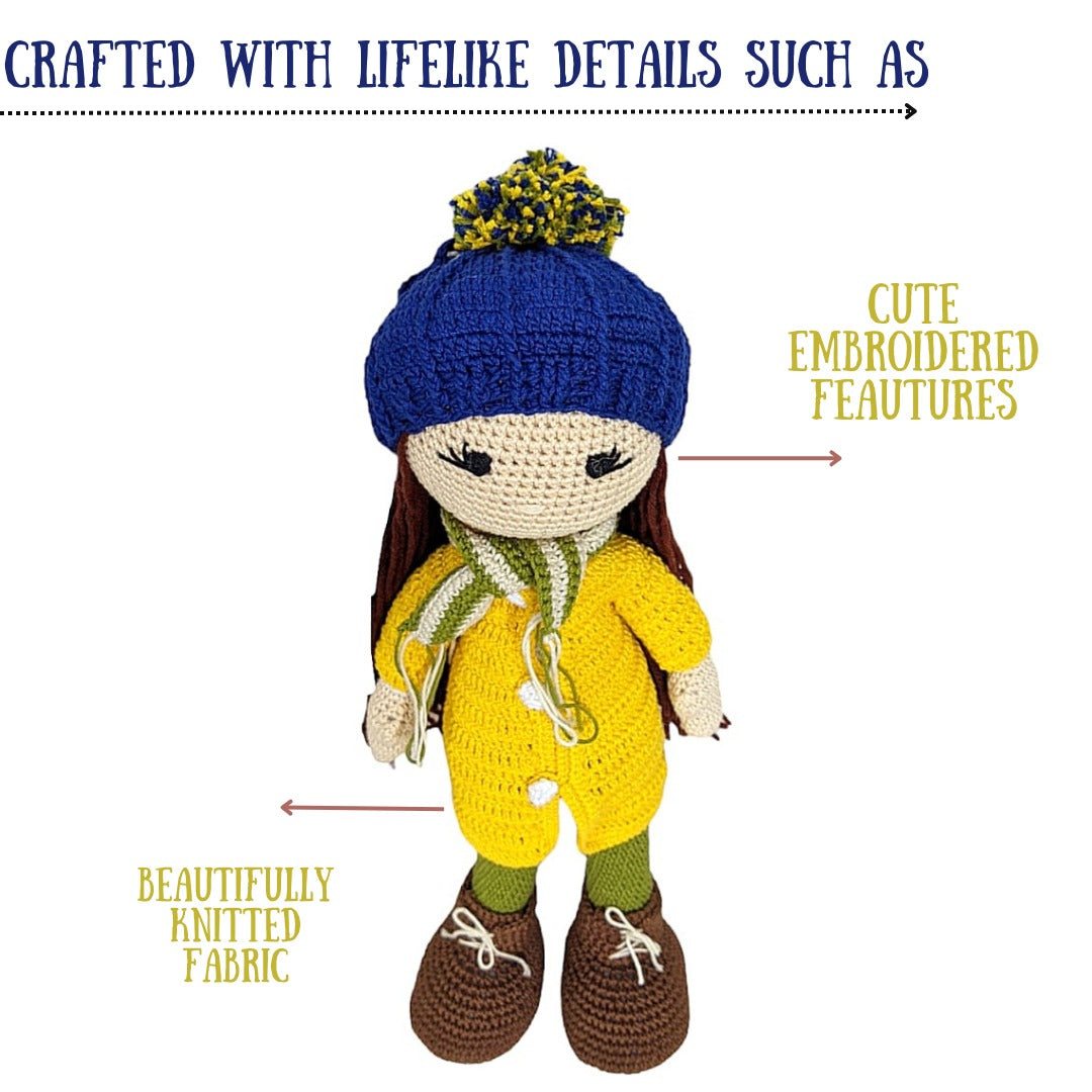 Yellow Crochet Doll