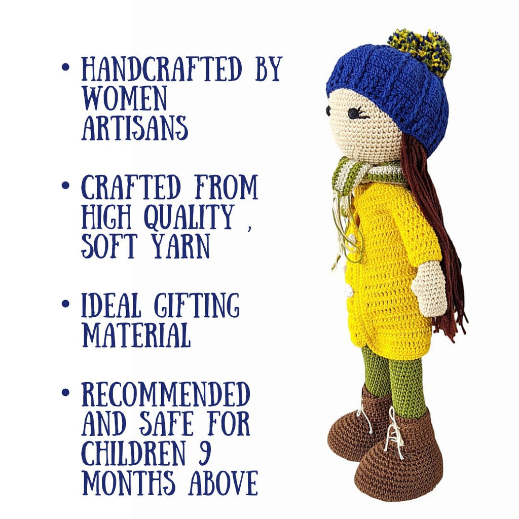 Yellow Crochet Doll