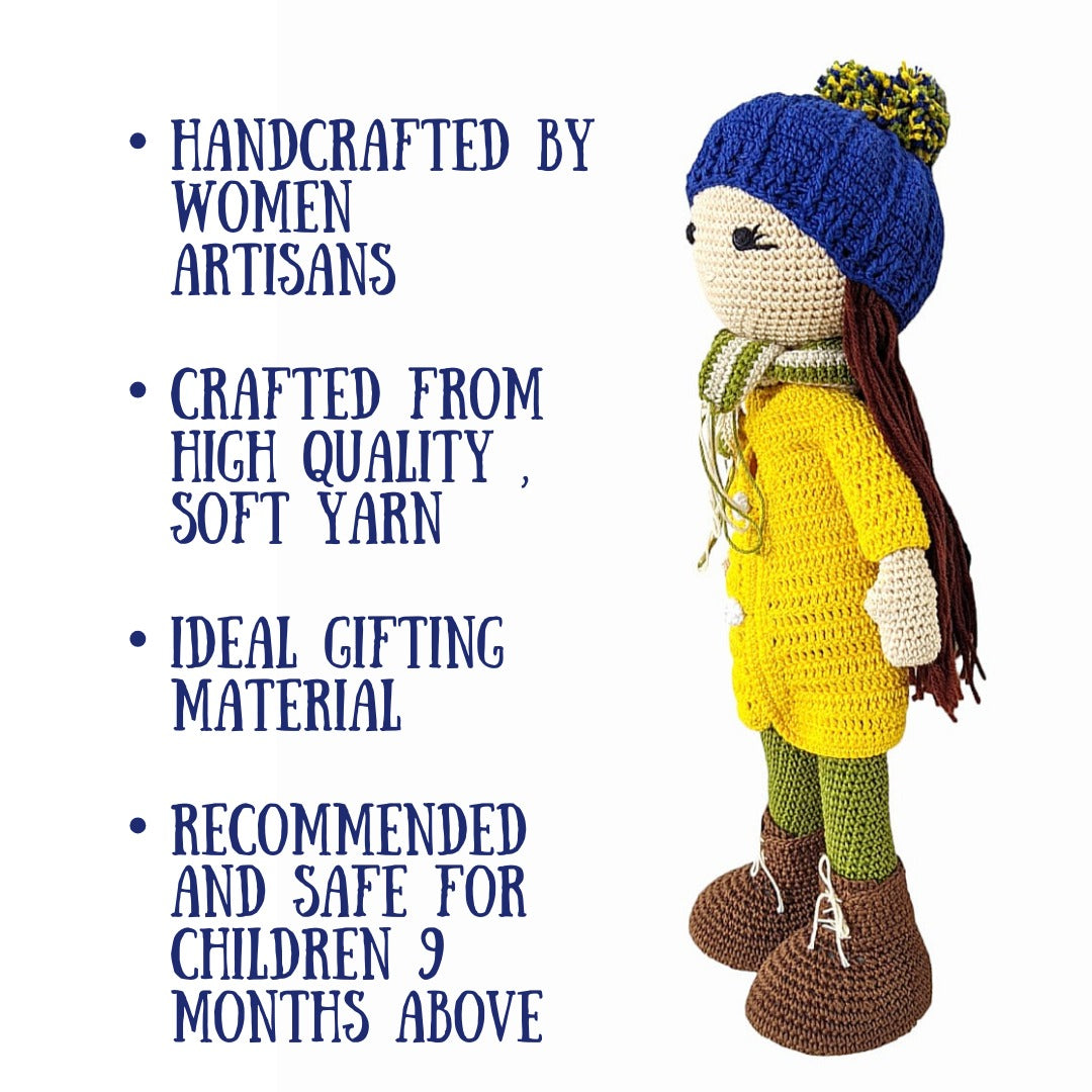 Yellow Crochet Doll