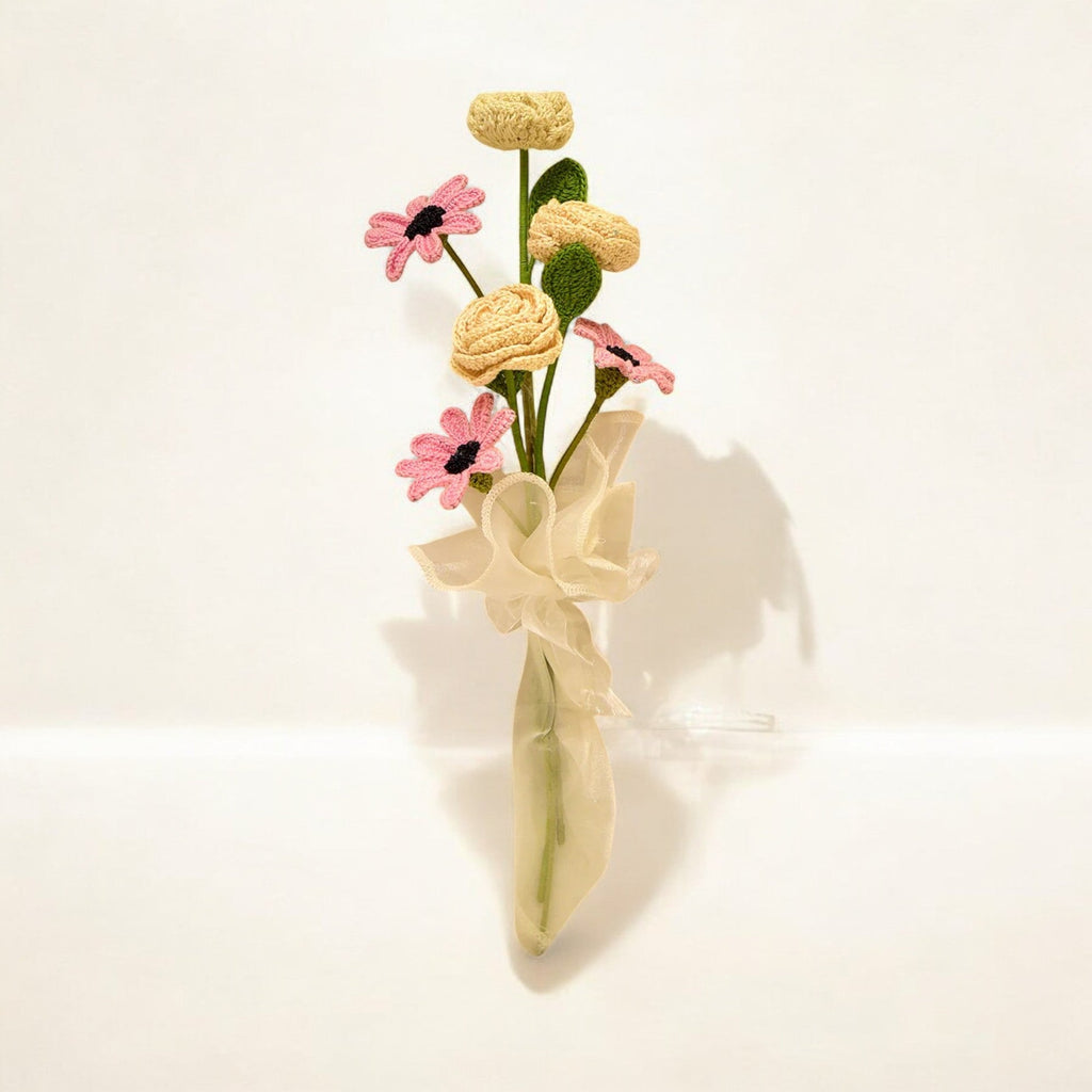 Daisy Rose Crochet Bouquet