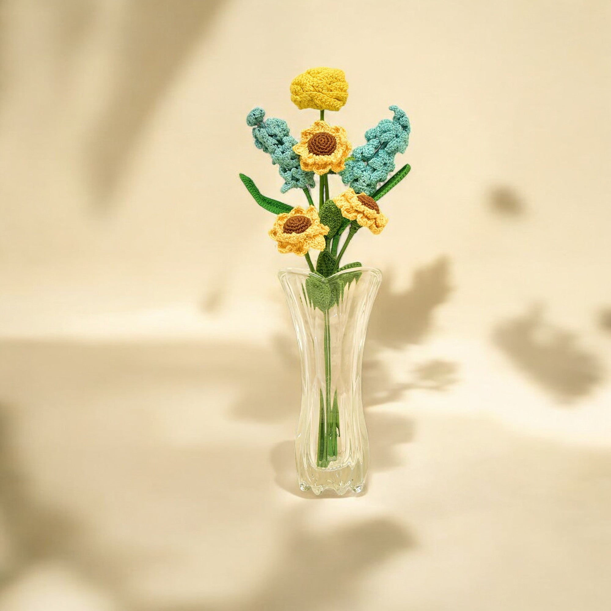 Hyacinth Sunflower Crochet Bouquet