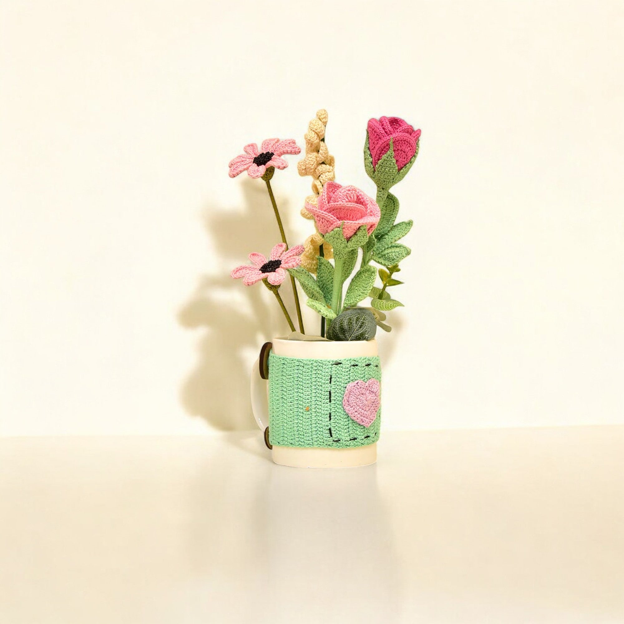 Rose Daisy Mug Bouquet