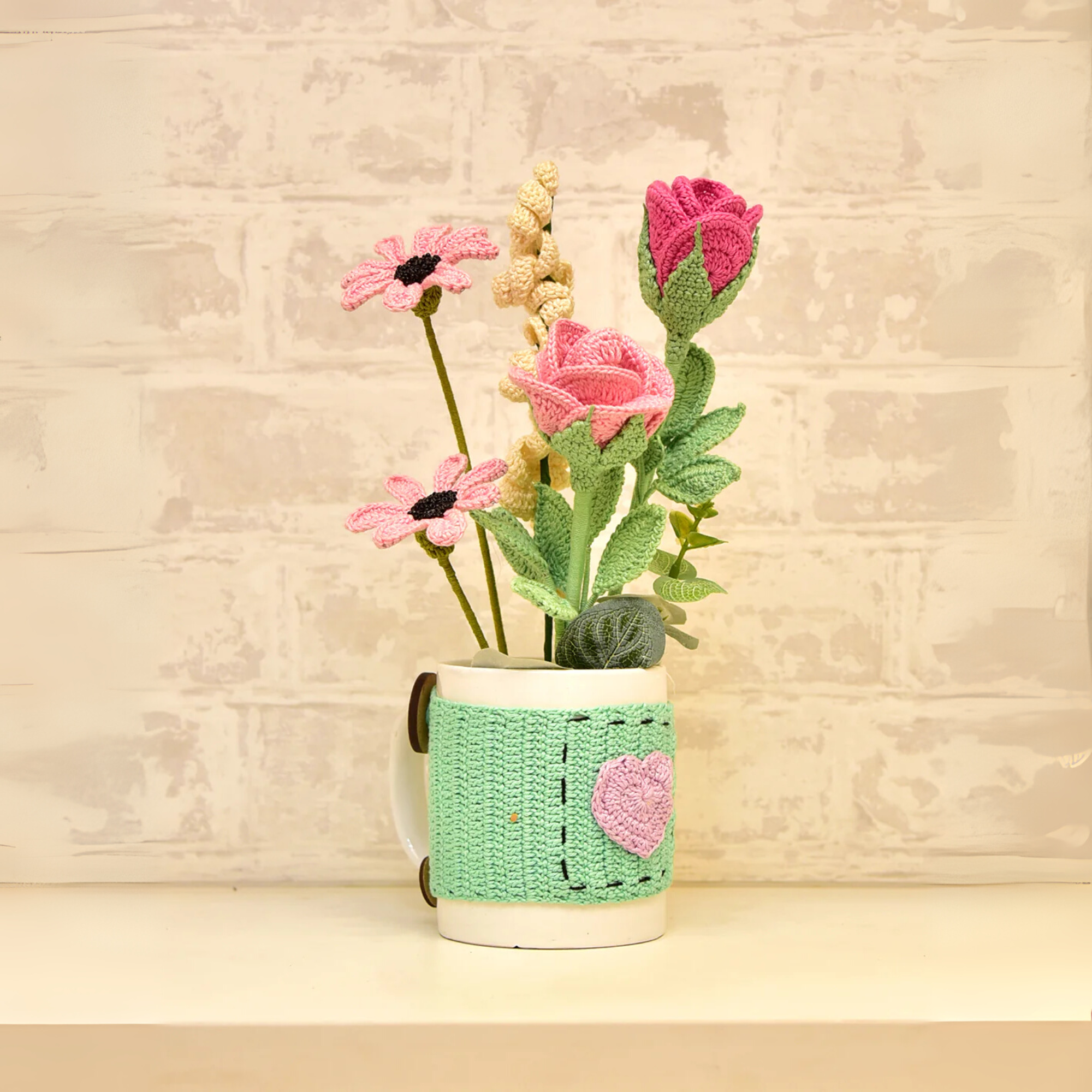 Rose Daisy Mug Bouquet