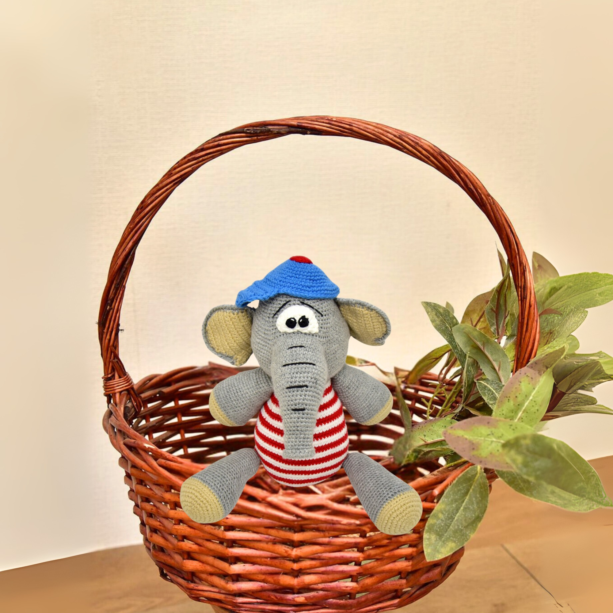 Bobo Elephant Crochet Toy