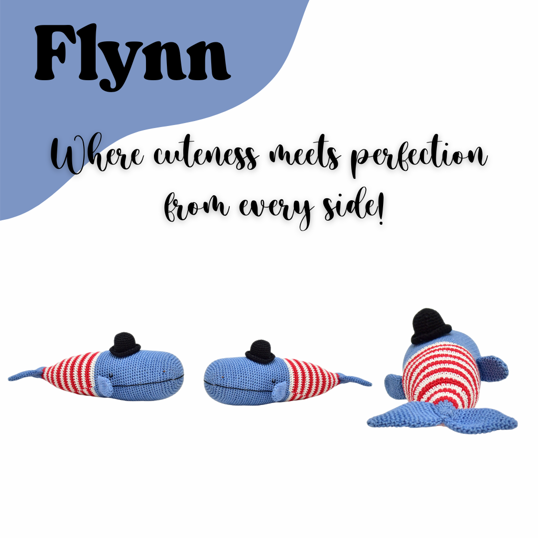 Flynn Whale Crochet Toy